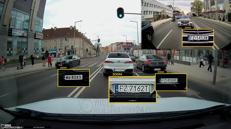 jakość nagrań 4K z kamery samochodowej thinkware u3000 pro